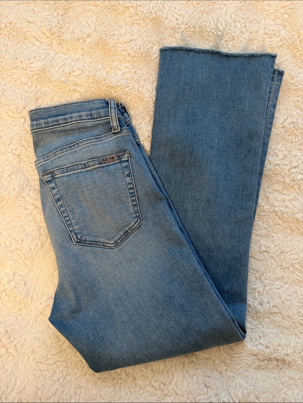 Joe's Jeans Mid Blue Wide-Leg Denim